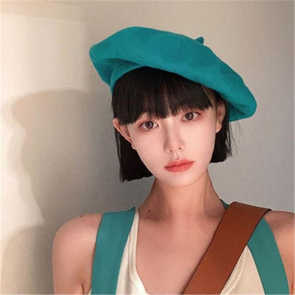 berets 2021 spring summer women knit sboy hat ladies solid flat cap fashion crochet french caps stars painter cotton, Blue;gray
berets 2021 spring summer women knit sboy hat ladies solid flat cap fashion crochet french caps stars painter cotton, Blue;gray