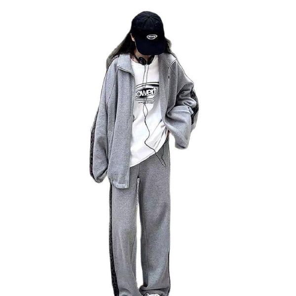 women's two piece pants fashion set aomen 2021 spring and autumn sports leisure tracksuit women matching sweater, White
women's two piece pants fashion set aomen 2021 spring and autumn sports leisure tracksuit women matching sweater, White