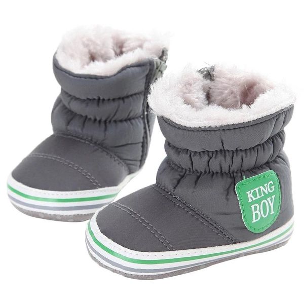 thick warm waterproof anti-slip baby snow boots long plush toddler boy girl shoes winter, Black;grey 
thick warm waterproof anti-slip baby snow boots long plush toddler boy girl shoes winter, Black;grey