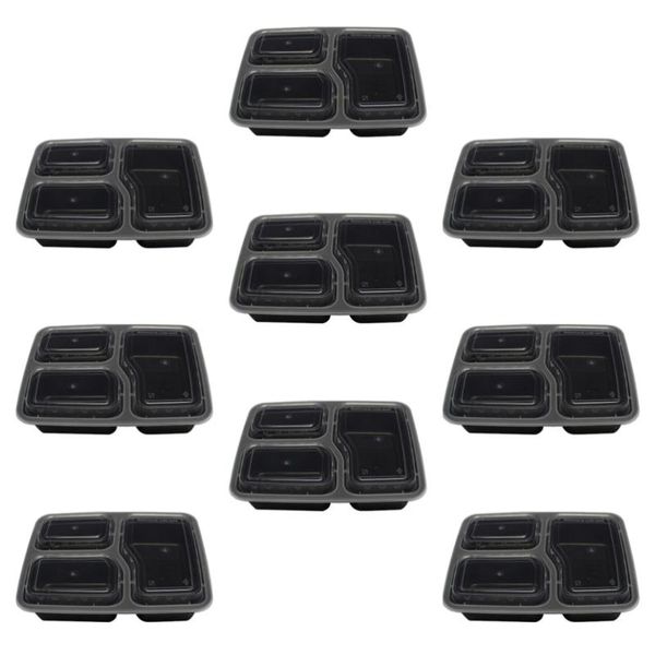 30pcs 1000ml disposable meal prep containers 3-compartment storage box lunch boxes (black, with lid) dinnerware sets
30pcs 1000ml disposable meal prep containers 3-compartment storage box lunch boxes (black, with lid) dinnerware sets