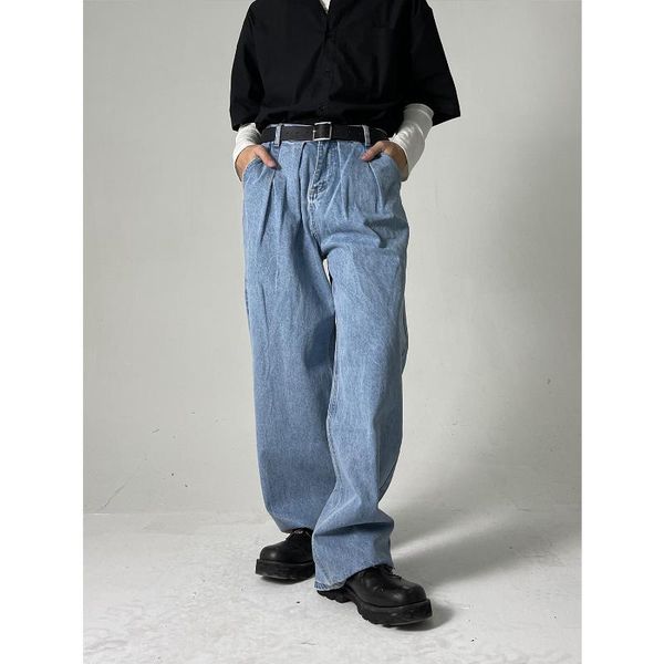 men's jeans streetwear women oversized boyfriend hip hop men baggy wide leg loose straight pants cargo trousers, Blue
men's jeans streetwear women oversized boyfriend hip hop men baggy wide leg loose straight pants cargo trousers, Blue