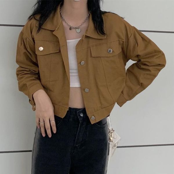women's jackets hzirip camel solid denim women casual plus size jeanswear s-4xl all match warm autumn streetwear 2021 ol coats, Black;brown
women's jackets hzirip camel solid denim women casual plus size jeanswear s-4xl all match warm autumn streetwear 2021 ol coats, Black;brown