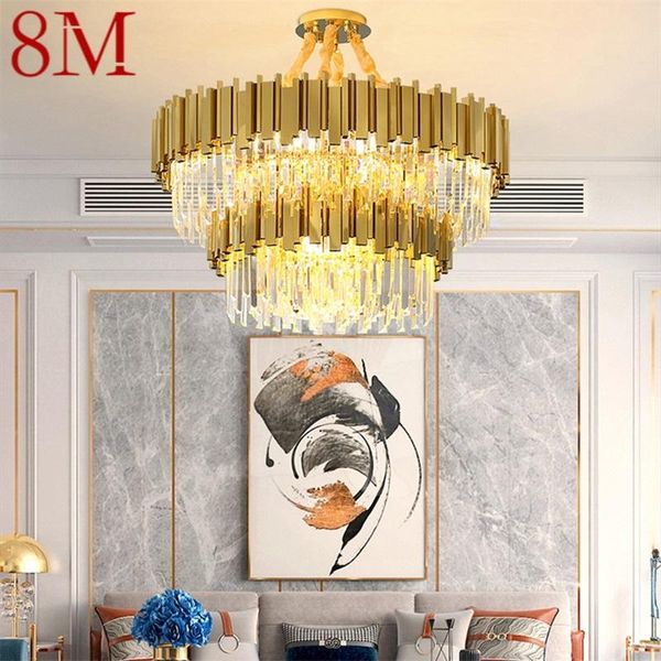 chandeliers 8m gold chandelier crystal pendant lamp postmodern led light fixture for home living dining room
chandeliers 8m gold chandelier crystal pendant lamp postmodern led light fixture for home living dining room