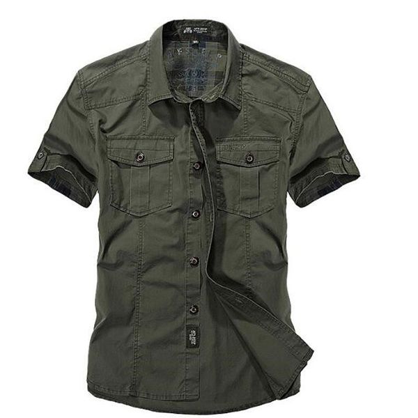 men's casual shirts men 2021 summer solid military short sleeves cotton breathable chemise homme loose army shirt for, White;black
men's casual shirts men 2021 summer solid military short sleeves cotton breathable chemise homme loose army shirt for, White;black
