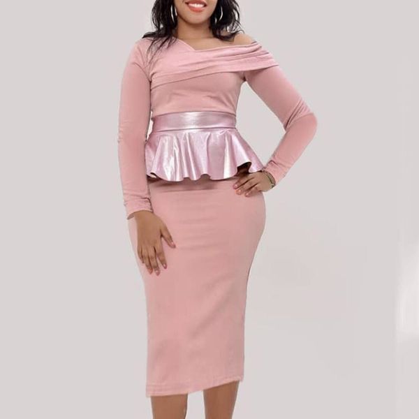 Pink Women Bodycon Midi Dress Elegant 2021 Spring Ruffle Patchwork Cocktail Party Dresses One-Shoulder Long Sleeve Vestidos
Pink Women Bodycon Midi Dress Elegant 2021 Spring Ruffle Patchwork Cocktail Party Dresses One-Shoulder Long Sleeve Vestidos
