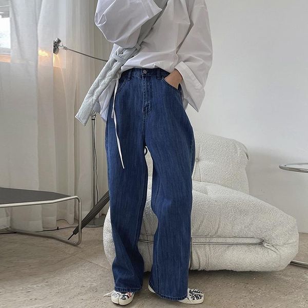 women's pants & capris woman's high waist straight wide leg jeans loose trousers women blue woman autumn, Black;white
women's pants & capris woman's high waist straight wide leg jeans loose trousers women blue woman autumn, Black;white