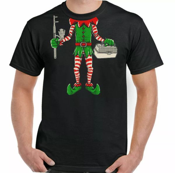 men elf fishing funny christmas tshirt secret santa gift fish fisherman top, White;black
men elf fishing funny christmas tshirt secret santa gift fish fisherman top, White;black