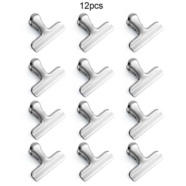 8/12pcs snack sealing clips portable stainless steel fresh keeping coffee beans sealed package bag clip
8/12pcs snack sealing clips portable stainless steel fresh keeping coffee beans sealed package bag clip