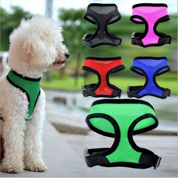 dog collars & leashes adjustable soft breathable harness nylon mesh vest for dogs pets collar chest strap leash xs,s,m,l,xl 5colors
dog collars & leashes adjustable soft breathable harness nylon mesh vest for dogs pets collar chest strap leash xs,s,m,l,xl 5colors