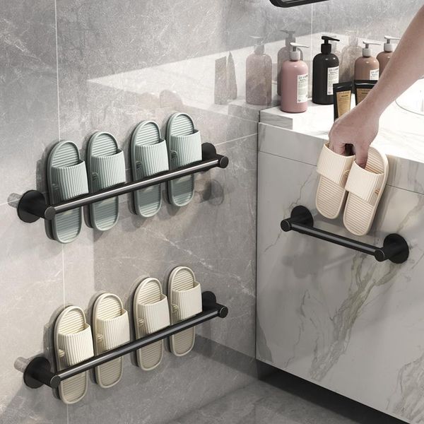 hooks & rails multi purpose durable wall-mounted space aluminum shoe rack home storage shoes hanging holder bathroom organizer
hooks & rails multi purpose durable wall-mounted space aluminum shoe rack home storage shoes hanging holder bathroom organizer