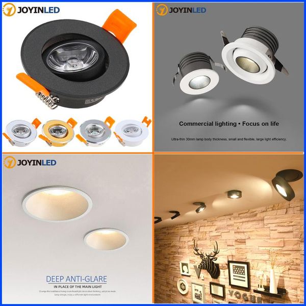 downlights commercial light aluminum led dimmable ac90-260v recessed ceiling lamps lighting home decor indoor spot