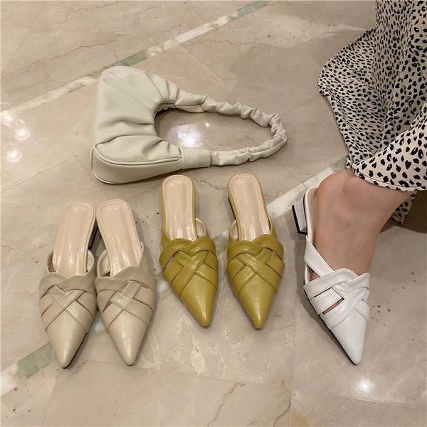 slippers casual thin heels female shoes slides pointed toe square heel med luxury 2021 block cover summer fabric rome rubber pu, Black
slippers casual thin heels female shoes slides pointed toe square heel med luxury 2021 block cover summer fabric rome rubber pu, Black