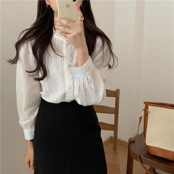 women's blouses & shirts alien fashion girls patchwork ruffles 2021 summer plus size s-xl vintage office lady ol sweet, White
women's blouses & shirts alien fashion girls patchwork ruffles 2021 summer plus size s-xl vintage office lady ol sweet, White