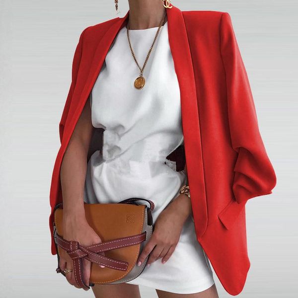 women's jackets autumn 2021 office lady elegant lapel slim cardigan suit fashion solid modern women formal jacket casual long sleeve, Black;brown
women's jackets autumn 2021 office lady elegant lapel slim cardigan suit fashion solid modern women formal jacket casual long sleeve, Black;brown