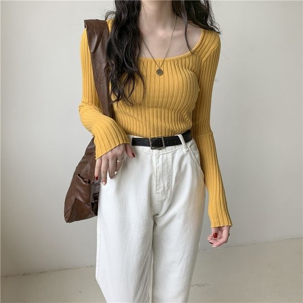 2021 new women's long sleeve square neck sweater, multifunctional single item, temperament, slim fit, basic style, spring, autumn 6x82, White;black
2021 new women's long sleeve square neck sweater, multifunctional single item, temperament, slim fit, basic style, spring, autumn 6x82, White;black