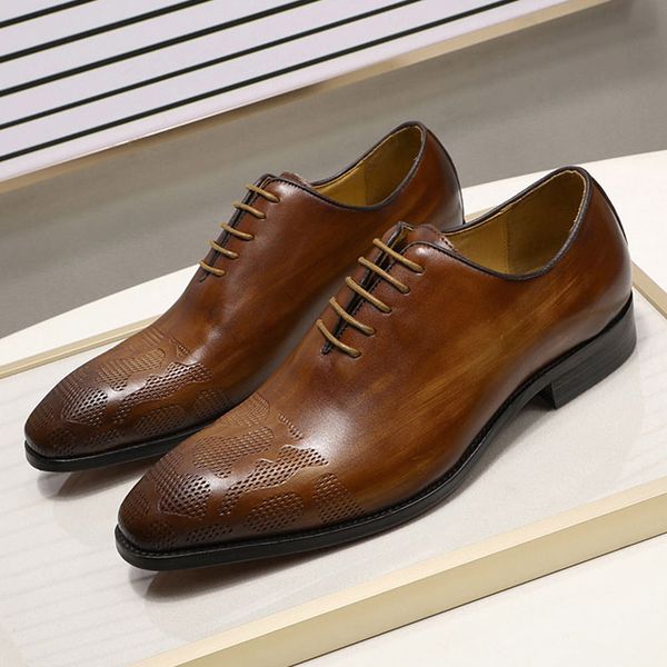 autumn hand painted mens dress shoes brown genuine leather business office formal oxford shoes lace up men suit shoes, Red;white
autumn hand painted mens dress shoes brown genuine leather business office formal oxford shoes lace up men suit shoes, Red;white