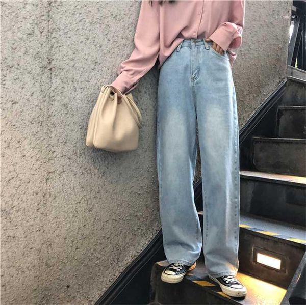 women's jeans 2021 casual loose high waist retro wide leg korean version with simple fashion chic zipper1, Blue
women's jeans 2021 casual loose high waist retro wide leg korean version with simple fashion chic zipper1, Blue