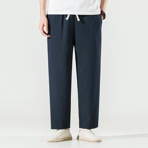 men's pants m-5xl mens cotton linen elastic drawstring waist lounge jogger plain color streetwear harem casual men xxxxxl, Black
men's pants m-5xl mens cotton linen elastic drawstring waist lounge jogger plain color streetwear harem casual men xxxxxl, Black