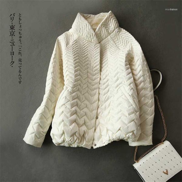 women's down & parkas fashion short white duck jacket women 2021 japanese autumn winter thin coat boutique clothing female k263, Black
women's down & parkas fashion short white duck jacket women 2021 japanese autumn winter thin coat boutique clothing female k263, Black