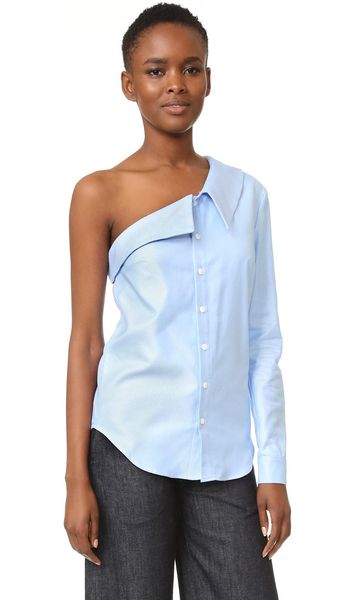 street beat fashion irregular asymmetric one shoulder long sleeve ladies shirt blue stripe summer casual women 2021 women's blouses &, White
street beat fashion irregular asymmetric one shoulder long sleeve ladies shirt blue stripe summer casual women 2021 women's blouses &, White