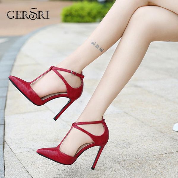 dress shoes gersri women's pumps serpentine style party leather 11cm thin heel high heels red color wedding stilettos, Black
dress shoes gersri women's pumps serpentine style party leather 11cm thin heel high heels red color wedding stilettos, Black