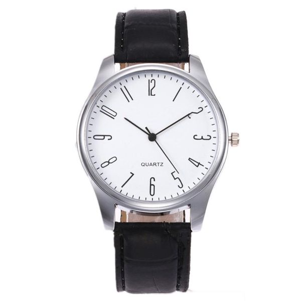 wristwatches 1pcs men's leather watch 2021 simple digital scale black & white alloy dial fashion quartz analog zegarki damskie a60, Slivery;brown
wristwatches 1pcs men's leather watch 2021 simple digital scale black & white alloy dial fashion quartz analog zegarki damskie a60, Slivery;brown