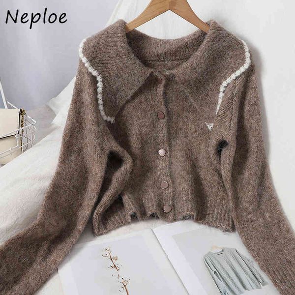 neploe autumn panelled turn-down collar knitted cardigan preppy style all-match women sweater sweet casual single breasted 210423, White
neploe autumn panelled turn-down collar knitted cardigan preppy style all-match women sweater sweet casual single breasted 210423, White