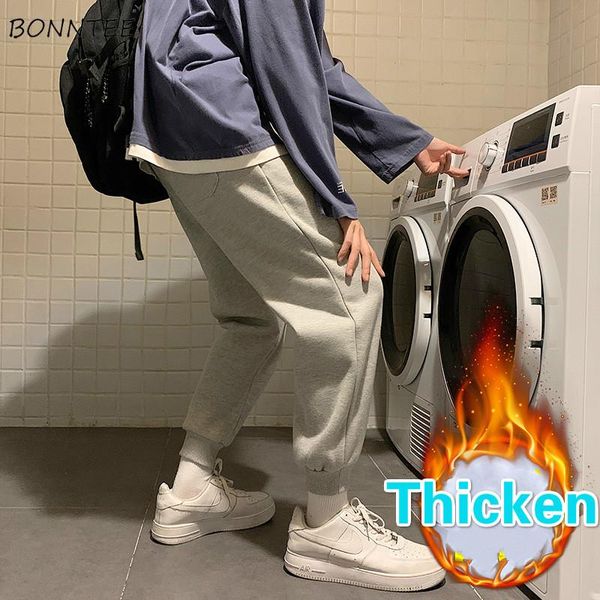 men casual pencil pants plus velvet thicken fashion bundle elastic waist solid warm soft daily streetwear korean style simple men's, Black
men casual pencil pants plus velvet thicken fashion bundle elastic waist solid warm soft daily streetwear korean style simple men's, Black
