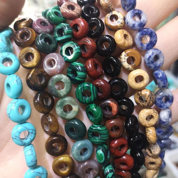 other natural wheel big hole opal malachite obsidian red jaspers gem stone spacer beads for jewelry making diy bracelet earrings 10mm
other natural wheel big hole opal malachite obsidian red jaspers gem stone spacer beads for jewelry making diy bracelet earrings 10mm