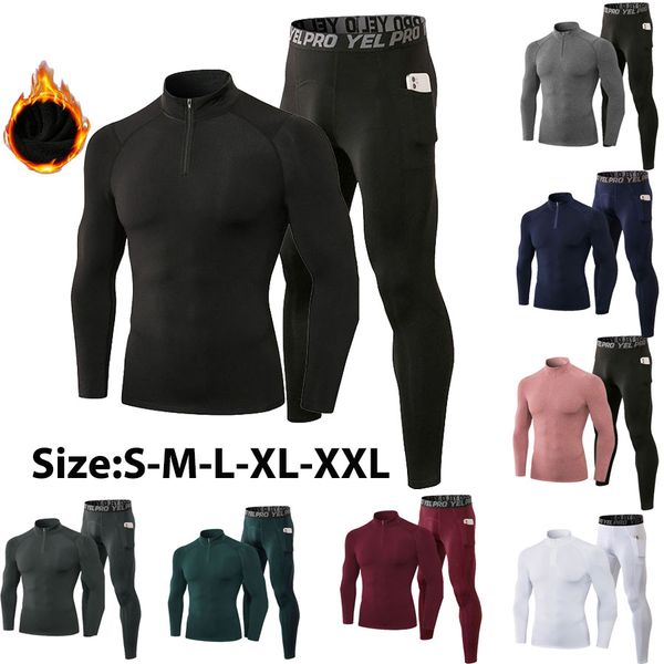 men's tracksuits high collar winter thermal underwear men long johns men rashgard shirt leggings warm sport compression thermo, Gray
men's tracksuits high collar winter thermal underwear men long johns men rashgard shirt leggings warm sport compression thermo, Gray