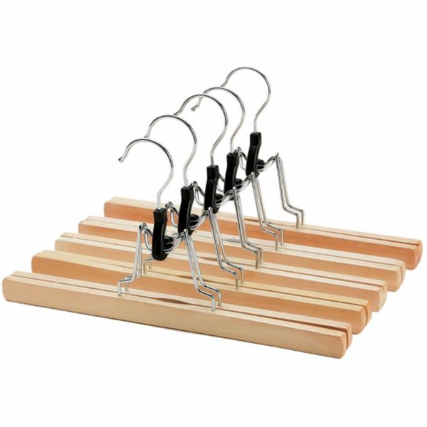 hangers & racks 1pc high-grade wooden pants hangerswith clips non slip skirt solid wood hanger trousers rack slacks clamp
hangers & racks 1pc high-grade wooden pants hangerswith clips non slip skirt solid wood hanger trousers rack slacks clamp