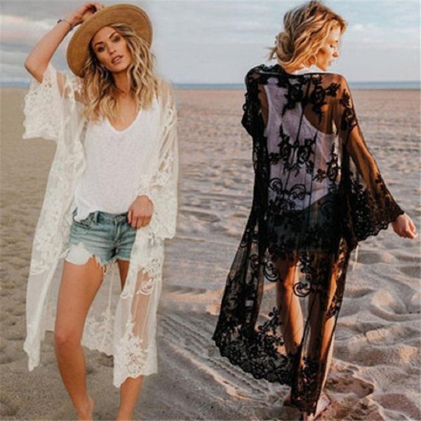 women's swimwear pareo maxi beach dress 2021 lace womens summer dresses sarongs women bathing suit coverup, White;black
women's swimwear pareo maxi beach dress 2021 lace womens summer dresses sarongs women bathing suit coverup, White;black