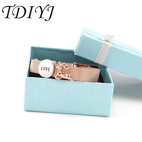 charm bracelets tdiyj christmas gift box love deer charms diy stainless steel rose gold bracelet for women jewelry 1set, Golden;silver
charm bracelets tdiyj christmas gift box love deer charms diy stainless steel rose gold bracelet for women jewelry 1set, Golden;silver