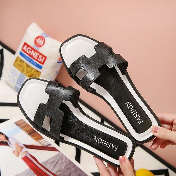 slippers female summer cute fairy ins tide outer wear 21 fashion pearl flat bottom student sandals a font, Black
slippers female summer cute fairy ins tide outer wear 21 fashion pearl flat bottom student sandals a font, Black