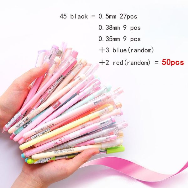 gel pens 50 bags of full needle for students writing value water-based small fresh creative school stationery
gel pens 50 bags of full needle for students writing value water-based small fresh creative school stationery