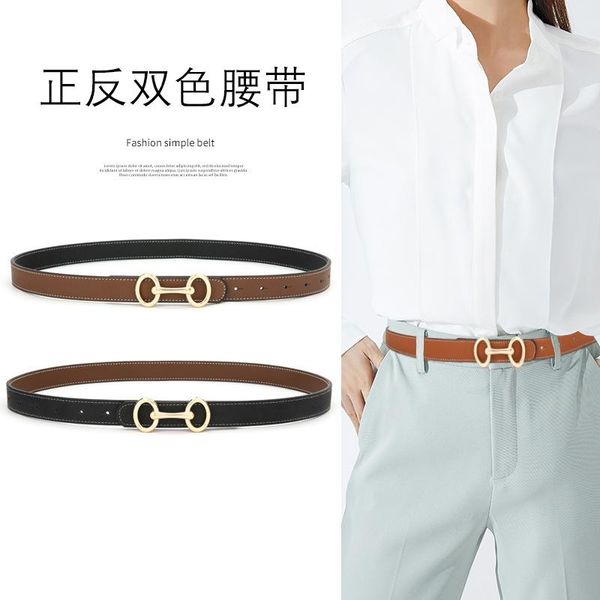 belts women fashion wild genuine leather belt double-sided two-color clothing match decorated jeans suit simple cowhide, Black;brown
belts women fashion wild genuine leather belt double-sided two-color clothing match decorated jeans suit simple cowhide, Black;brown