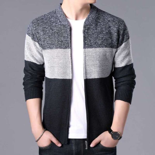 fashion mens sweaters patchwork knitted cardigan coats men knitwear sweatercoats outerwear male casual brand clothing 210929, White;black
fashion mens sweaters patchwork knitted cardigan coats men knitwear sweatercoats outerwear male casual brand clothing 210929, White;black