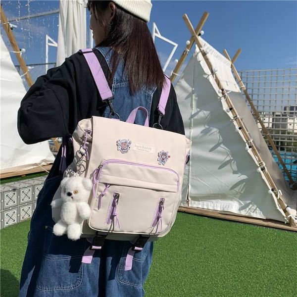 backpack lovely multifunctional teenage girl portable travel bag female small schoolbag insert buckle women ins backpacks
backpack lovely multifunctional teenage girl portable travel bag female small schoolbag insert buckle women ins backpacks