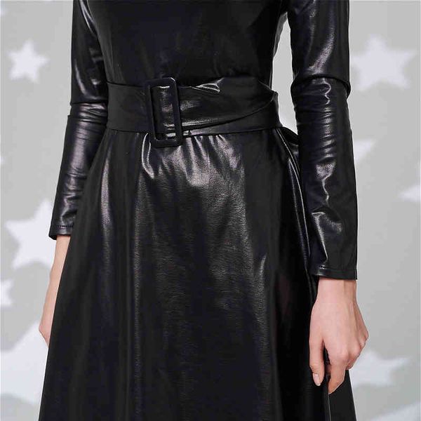 2021dabourfeel fashion belt faux leather dresses women long sleeve slim fit pu dress club wear new arrival 2021 autumn winter, Black;gray
2021dabourfeel fashion belt faux leather dresses women long sleeve slim fit pu dress club wear new arrival 2021 autumn winter, Black;gray