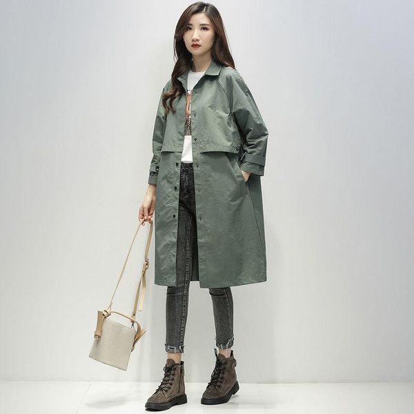 windbreaker women's middle long 2021 loose casual temperament goddess coat small spring and autumn trench coats, Tan;black
windbreaker women's middle long 2021 loose casual temperament goddess coat small spring and autumn trench coats, Tan;black