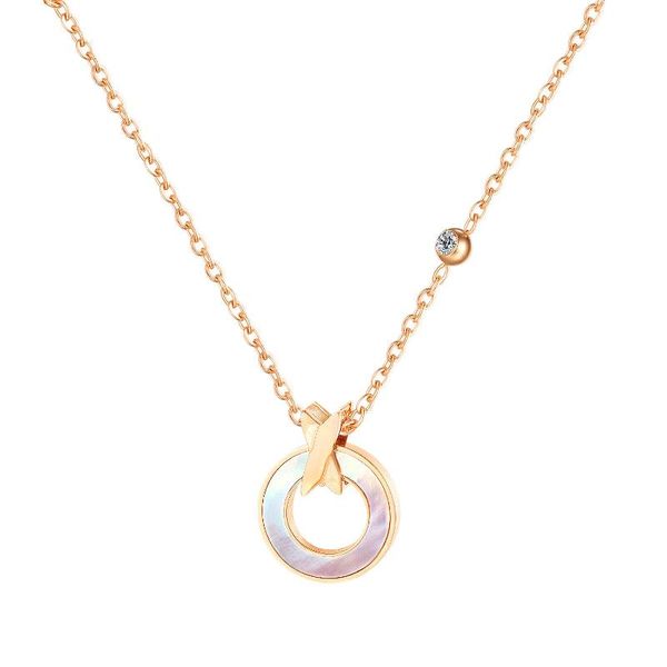 rose gold women's necklaces circle pendant stainless steel pearl oysters necklace for woman anniversary trendy gift, Silver
rose gold women's necklaces circle pendant stainless steel pearl oysters necklace for woman anniversary trendy gift, Silver