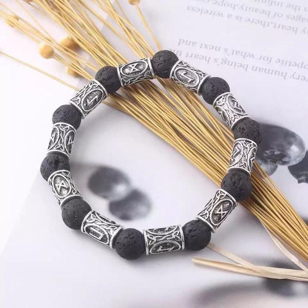 beaded, strands viking rune bracelet pagan scandinavian raytheon hammer valcanut rope men's jewelry, Black
beaded, strands viking rune bracelet pagan scandinavian raytheon hammer valcanut rope men's jewelry, Black