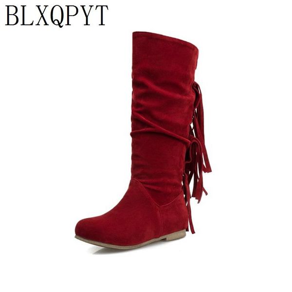 plus size 32-50 autumn winter boots women platform flat heel female fringe shoes woman med calf boot footwear 3003, Black
plus size 32-50 autumn winter boots women platform flat heel female fringe shoes woman med calf boot footwear 3003, Black
