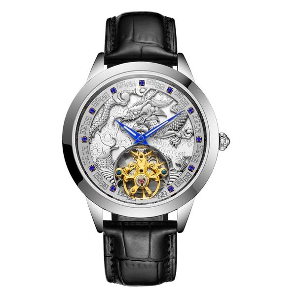 automatic mechanical movement men's fashion watch the est classic wristwatches, Slivery;brown
automatic mechanical movement men's fashion watch the est classic wristwatches, Slivery;brown