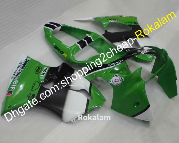 fairing kit for kawasaki 2000 01 2002 zx 6r zx-6r zx6r motorbike aftermarket kit green white black fairings parts (injection molding)
fairing kit for kawasaki 2000 01 2002 zx 6r zx-6r zx6r motorbike aftermarket kit green white black fairings parts (injection molding)