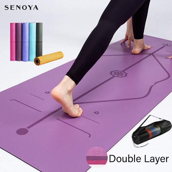 yoga mats tpe double layer non-slip mat exercise pad with position line for fitness gymnastics and pilates
yoga mats tpe double layer non-slip mat exercise pad with position line for fitness gymnastics and pilates