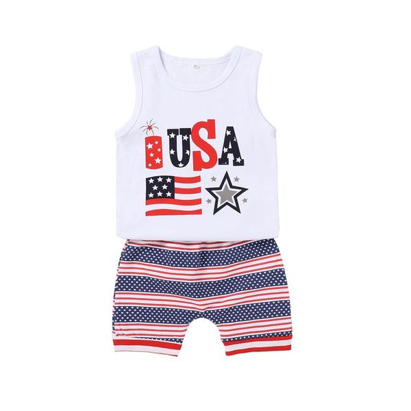 clothing sets 2pcs baby boys girls clothes sets,independence day o-neck sleeveless letter flag star printing striped shorts,6months-4yea, White
clothing sets 2pcs baby boys girls clothes sets,independence day o-neck sleeveless letter flag star printing striped shorts,6months-4yea, White