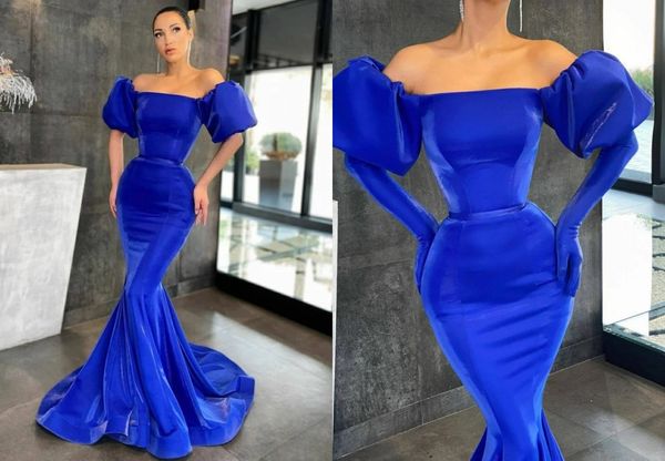 amazing royal blue satin mermaid evening prom dresses 2022 off the shoulder poet short sleeves backless long bridesmaid party cocktail dress, Black;red
amazing royal blue satin mermaid evening prom dresses 2022 off the shoulder poet short sleeves backless long bridesmaid party cocktail dress, Black;red