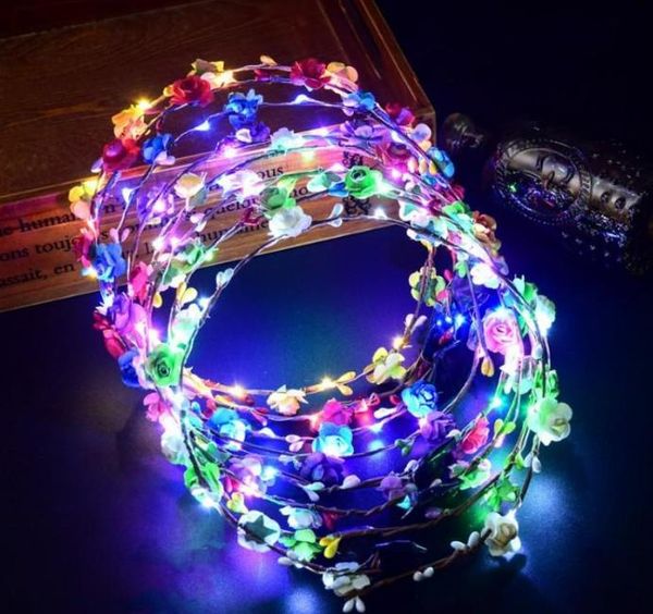 2021 luminous headwear rattan flower wreath glowing led head band party wedding decoration for women girls masquerade, White
2021 luminous headwear rattan flower wreath glowing led head band party wedding decoration for women girls masquerade, White