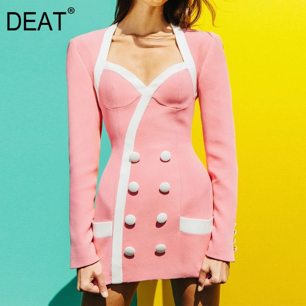 deat women pink patchwork double breasted a-line high waist dress new v-neck long sleeve slim fashion tide summer 7e1095 210428, Black;gray
deat women pink patchwork double breasted a-line high waist dress new v-neck long sleeve slim fashion tide summer 7e1095 210428, Black;gray